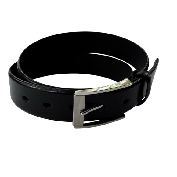 Lloyd Men’s Leather Belt Black Made in Germany Size 90 or 35” - Picture 6 of 15